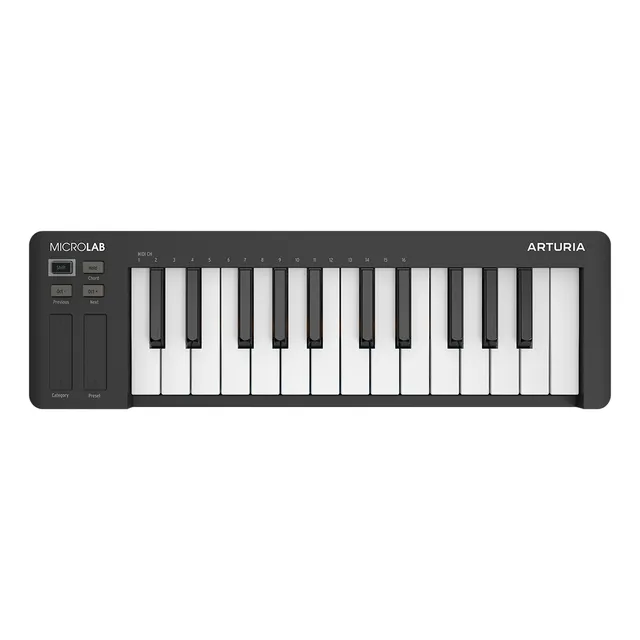Controlador Midi Arturia Microlab Mk3 Negro 25 Teclas