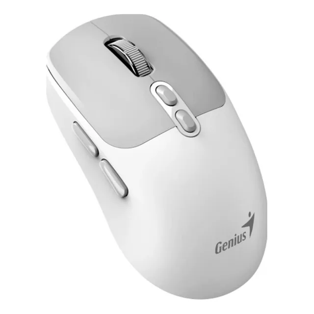Mouse Genius Nx-8080s Dual Bluetooth Silent 7-bot White Color Blanco
