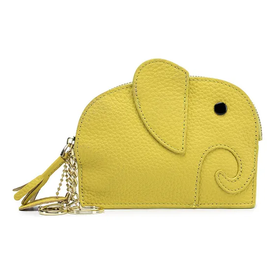 Cartera De Piel Auténtica Lindo Bolso De Elefante