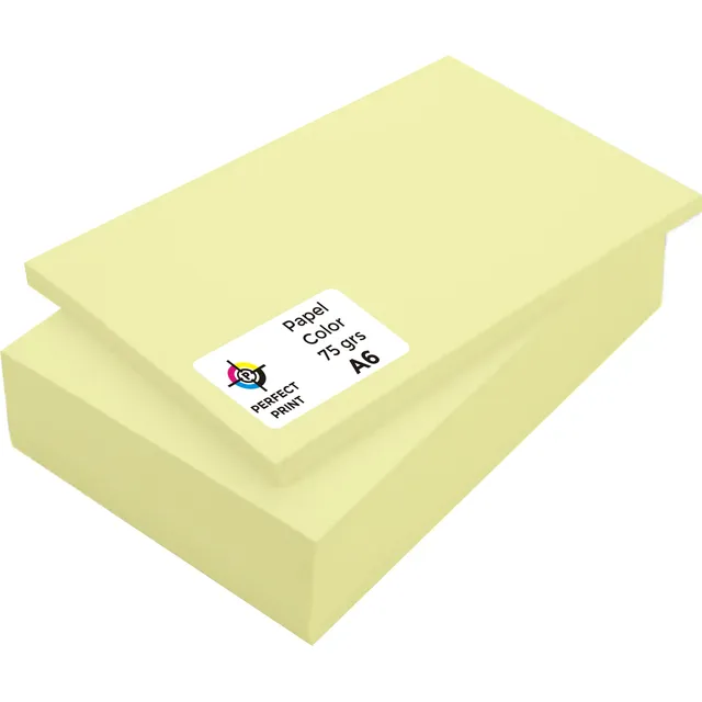 Resma Papel Color A6 X 500 Hojas 75 Grs 10,5 X 14,85 Agendas