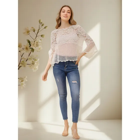 Blusa Dama Rocco Modelo Camelia T733158 Talles S/m - M/l
