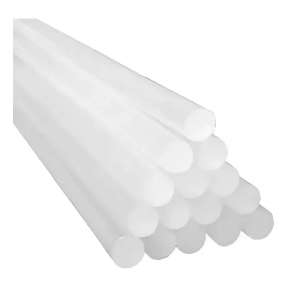 Barra de recarga de pegamento caliente gruesa transparente, 11 mm, 10 unidades