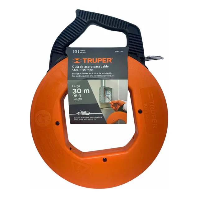 Cinta Pasa Cable Tipo Guaya De 30 Mts C/punta Truper 17752