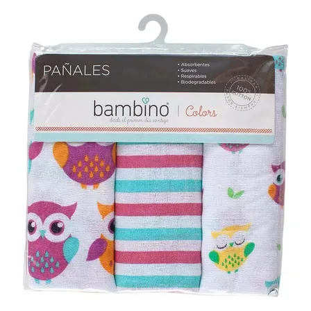 Bambino Set De Pañales Genéricos 3und
