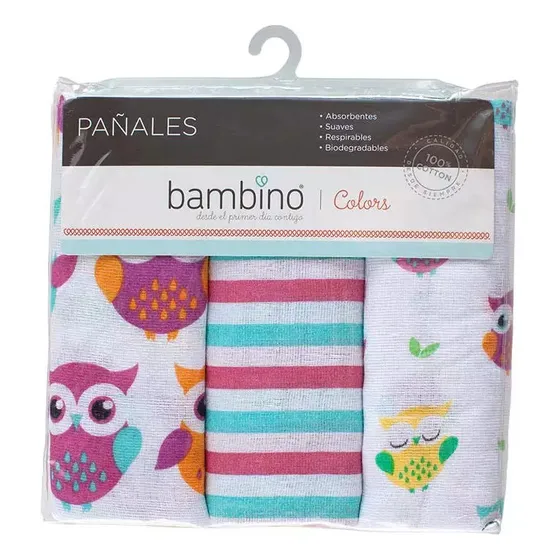 Bambino Set De Pañales Genéricos 3und
