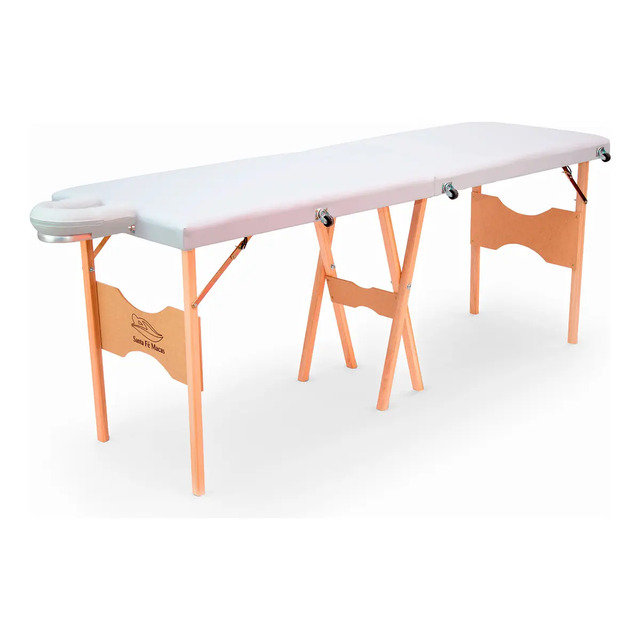 Maca Dobrável Madeira Sfm01 200kg Cor Branco Maca Dobrável Madeira Sfm01 200kg Cor Branco