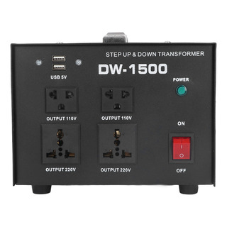 Transformador De 1500w Convertidor De Voltaje 110-220v 2usb Transformador De 1500w Convertidor De Voltaje 110-220v 2usb