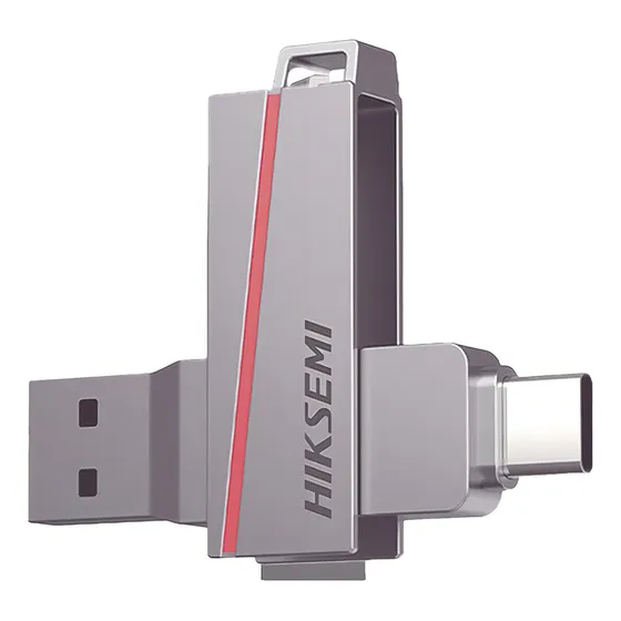 Hiksemi Memoria Usb Dual De 128 Gb Usb-c Y Usb-a Transferencia De Alta Velocidad Fabricada En Metal Compatible Con Dispositivos Móviles, Windows, Mac Y Linux