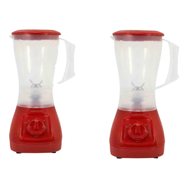 Kit2 Liquidificador Agrato Forza 850w Jarra 1,5l 127v Red