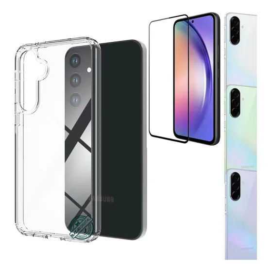 Funda Transparente Premium Para Samsung A36 + Vidrio Full