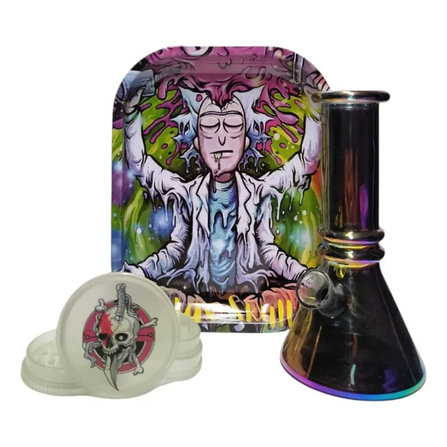The Bong Kit Fosforescente Rick Y Morty - 15 Cm Rick Solo