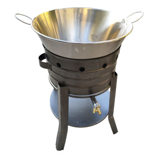 Freidora De Gas Tipo Cazo C/base Gas Lp Acero 60 Cm Mexicano Freidora De Gas Tipo Cazo C/base Gas Lp Acero 60 Cm Mexicano