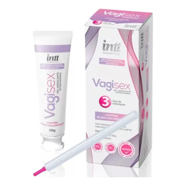 Gel Hidratante 10 Aplicadores Vagisex Com Acido Hialurônico