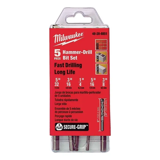Milwaukee 48-20-8851 Juego De Brocas Para Martillo