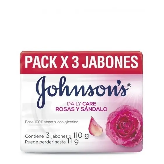 Jabon Jhonsons 110 Gr X 3 Body Rosas Y Sandalo