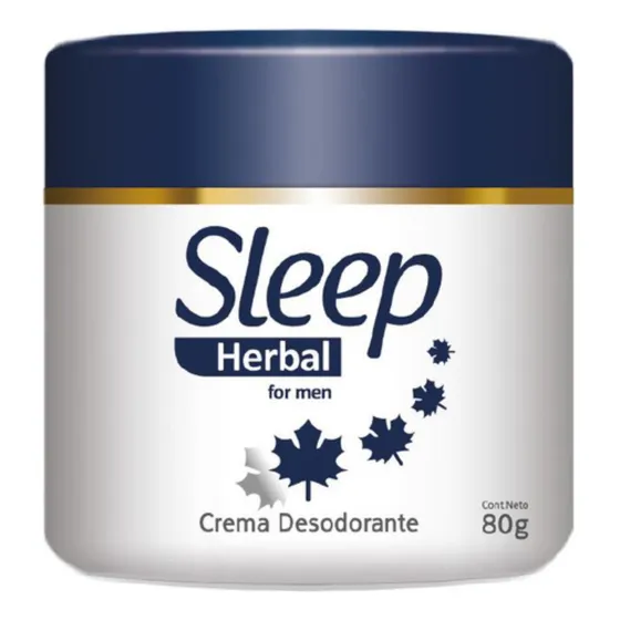 Antitranspirante en Crema Sleep Men Herbal 80 G