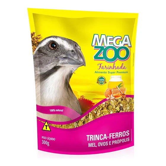Farinhada Megazoo Trinca Ferro Sabor Mel E Ovo Propolis