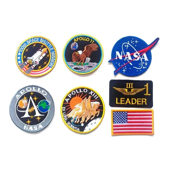 Apliques Nasa Alpha Leader Mustan Aviones, Aguila, Bordados