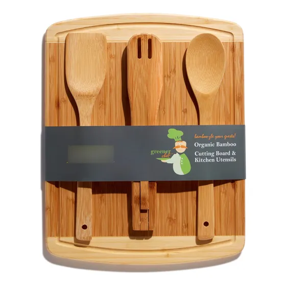 Tabla Cortar Bambu Para Regalo Inauguracion Casa Utensilio 3