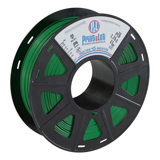 Filamento Para Impresoras 3d Printalot Pla X 1kg Aditivado Color Verde