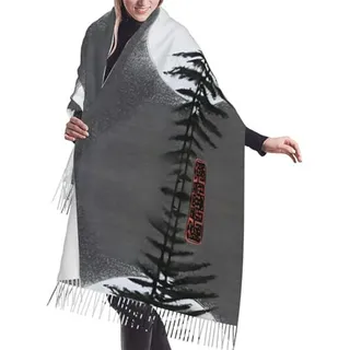 Bufanda Larga Moon Pine Tree, Cálida Y Cómoda, Unisex Bufanda Larga Moon Pine Tree, Cálida Y Cómoda, Unisex