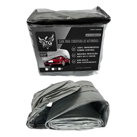Capa Carro Forrada 100% Impermeável Uv Protege Riscos