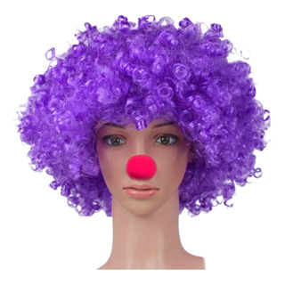 Peluca Payaso De Un Solo Color Afro China Elige Tu Color Peluca Payaso De Un Solo Color Afro China Elige Tu Color