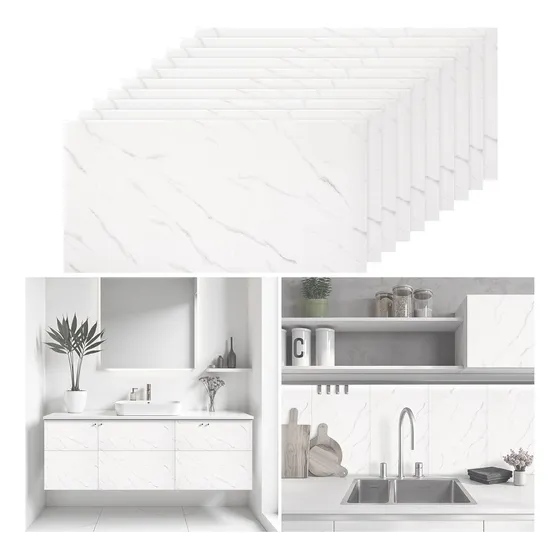 16pcs 30*60cm Azulejo De Imitación Papel Tapiz  Mármol 3d