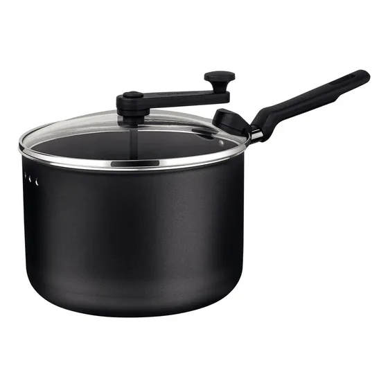 Panela Pipoqueira Loreto Tramontina Antiaderente 20cm 3,5l Cor Cinza-escuro