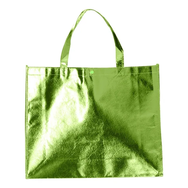 Sacola Tnt Metalizado 40x50x14 100 Pçs Personalizada C/ Logo