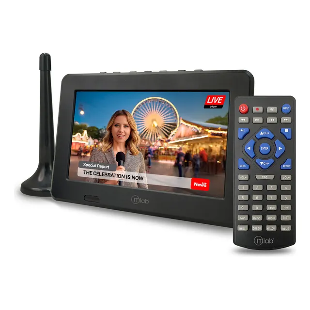 Televisor Color Digital Portatil 7 Pulgadas Mlab Recargable
