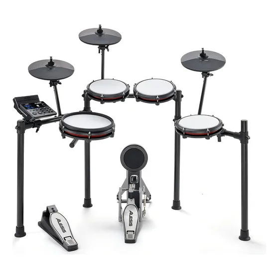 Bateria Eletrônica Alesis Nitro Max Kit 400 30-280 Bpm