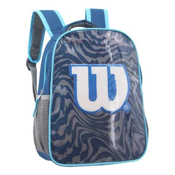 Mochila Escolar Wilson Niños Nene Reforzada Colegio Jardin Color Azul