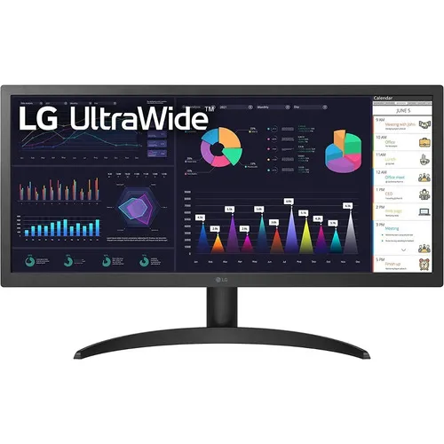 Monitor Ultrawide LG con pantalla de 25.7" 75Hz y resolución WFHD