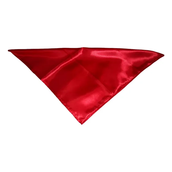 Pack 4 Pañuelos /golillas En Saten Rojo 45 Cm.de Lado !!!