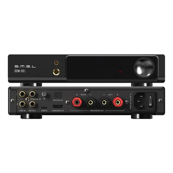 Leaudio Smsl Raw-ha1 Amplificador De Potencia Mqa Mqa-cd