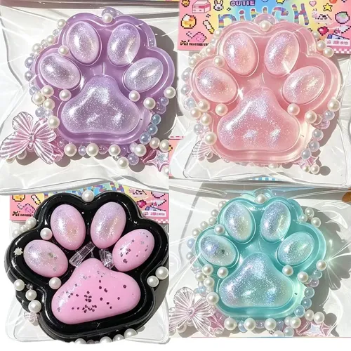 Set De 4 Juguetes Anti-estrés De Pata De Gato – Squishy Suave Y Reutilizable, Alivia Ansiedad En Niños Y Adultos, Para Fiestas Y Decoración