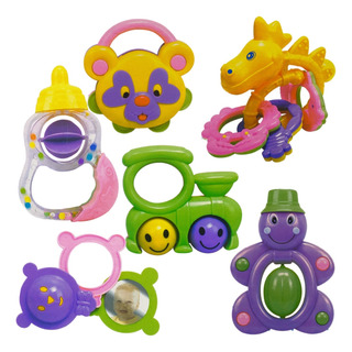 6 Sonajas Con Sonido Cascabel Diferentes Modelos Baby Series 6 Sonajas Con Sonido Cascabel Diferentes Modelos Baby Series