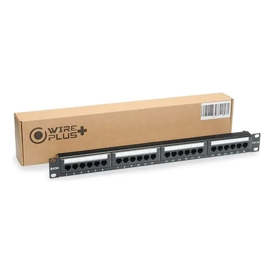 Patch Panel Wireplus 24 Puertos Cat5e