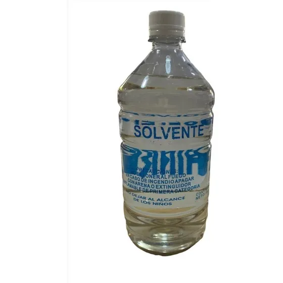 Solvente 4 Litros Diluyente Esmalte Barnices Limpieza