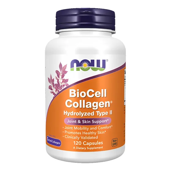 Colágeno Biocell Hydrolyzed Tipo2 Now Foods 120cáp Importado