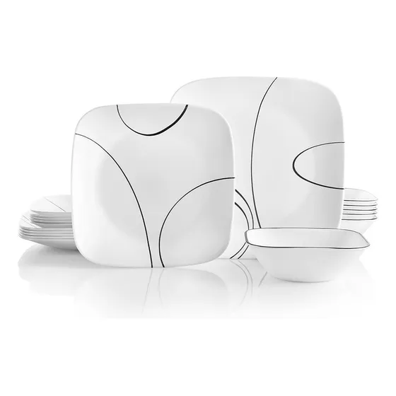 Set De Cena Corelle, Para 6 Personas, 18 Unidades, Ligero