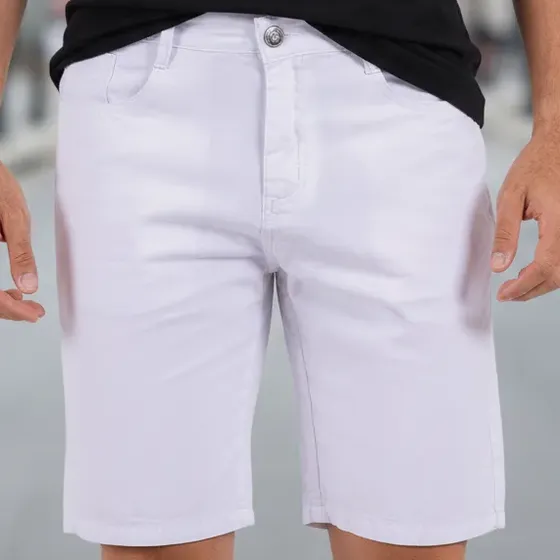 Bermuda Masculina Adulto Em Brim E Sarja Colorida Barata