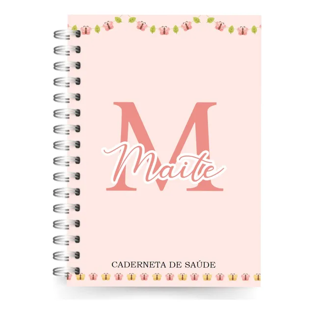 Caderneta Vacinação Bebe Criança Personalizada C/ Nome 