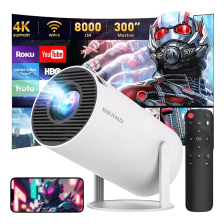 Proyector mini Savefree Proyector Profesional HY300PRO 8000lm blanco