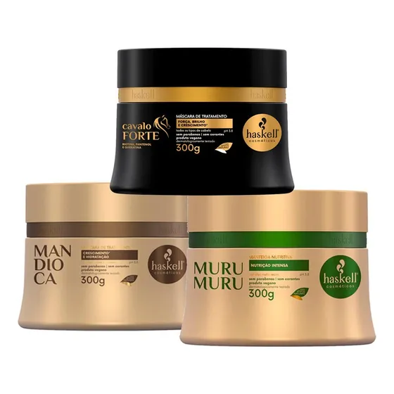 Haskell Máscaras 250g Mandioca Murumuru Cavalo Forte