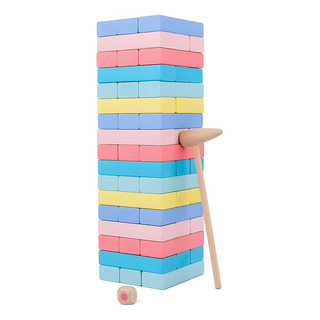 Juego De Apilamiento De Bloques De Madera Con Dadosymartillo Juego De Apilamiento De Bloques De Madera Con Dadosymartillo