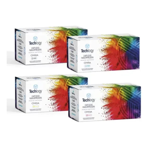 Toner Juego Techlogy 410a 411 412 413 Para Hp M452 M477 M377