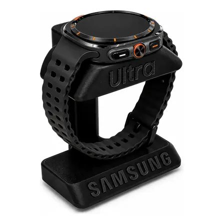 Suporte Carregador Relógio Samsung Watch 4,5,6,7, Fe, Ultra Preto
