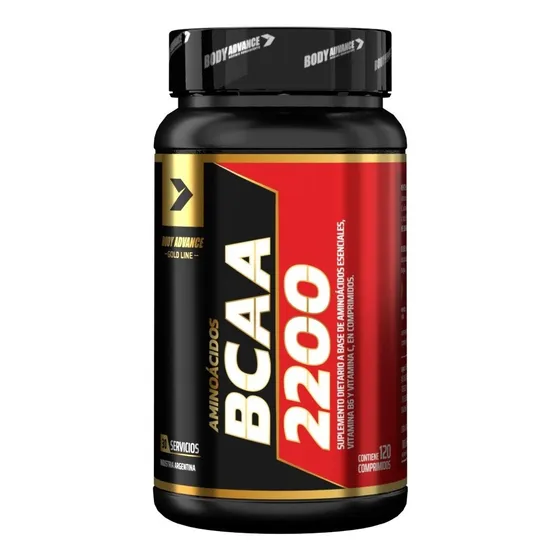 Bcaa 120 Comprimidos. Aminoácidos. Body Advance